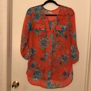 Flower print top